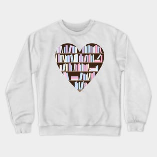 Pastel books heart Crewneck Sweatshirt